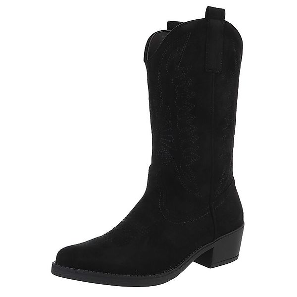 Ital-Design Moderner Western-Stiefel mit Stickerei für günstig online kaufen