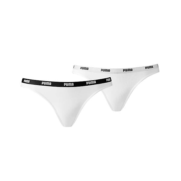 PUMA Bikinislip "PUMA WOMEN BIKINI 2P", (2er Pack), Low-Rise Design, flache günstig online kaufen