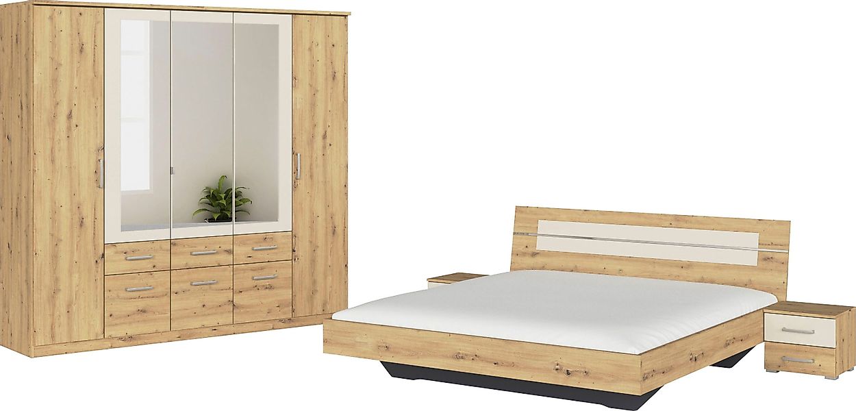 rauch Schlafzimmer-Set Komplettschlafzimmer Schlafzimmer BURANO mit günstig online kaufen