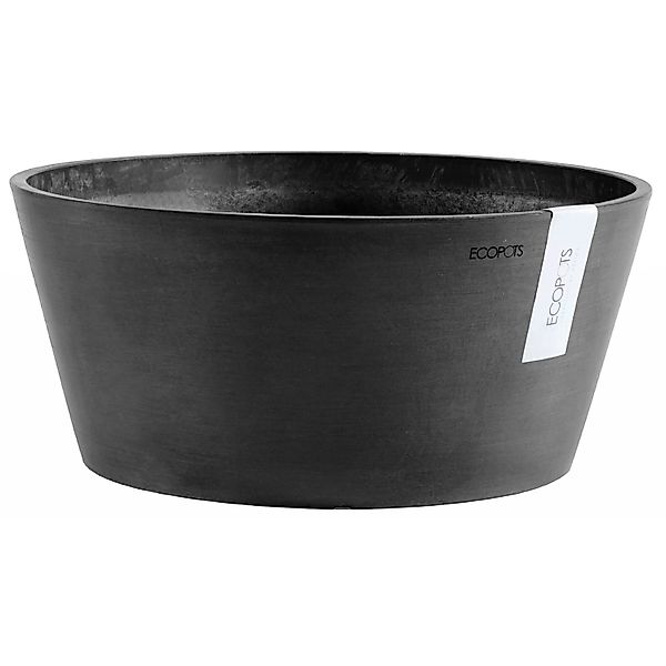 Ecopots Pflanzschale Frankfurt  Dunkelgrau 30 cm günstig online kaufen