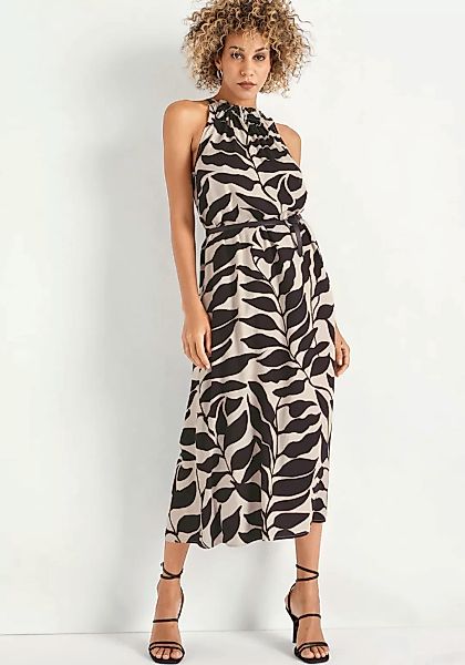 HECHTER PARIS Midikleid, mit Allover-Print und Bindeband günstig online kaufen