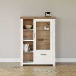 set one by Musterring Highboard "York" Typ 13 und 14, mit Glastür und Schub günstig online kaufen