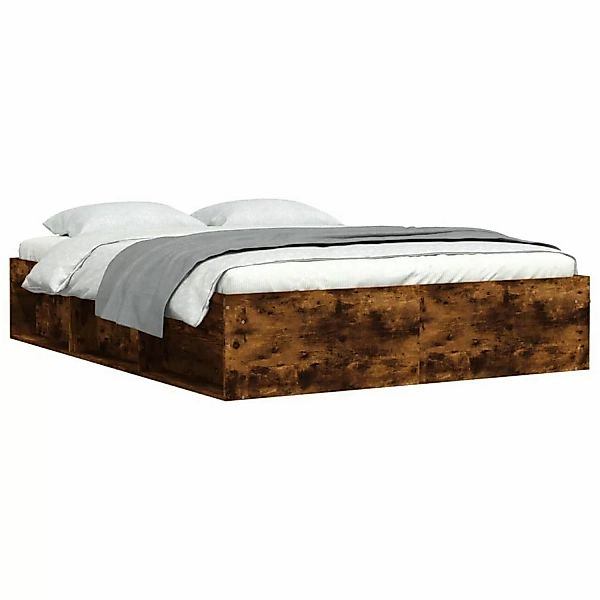 vidaXL Bettgestell Räuchereiche 140x190 cm1908558 günstig online kaufen