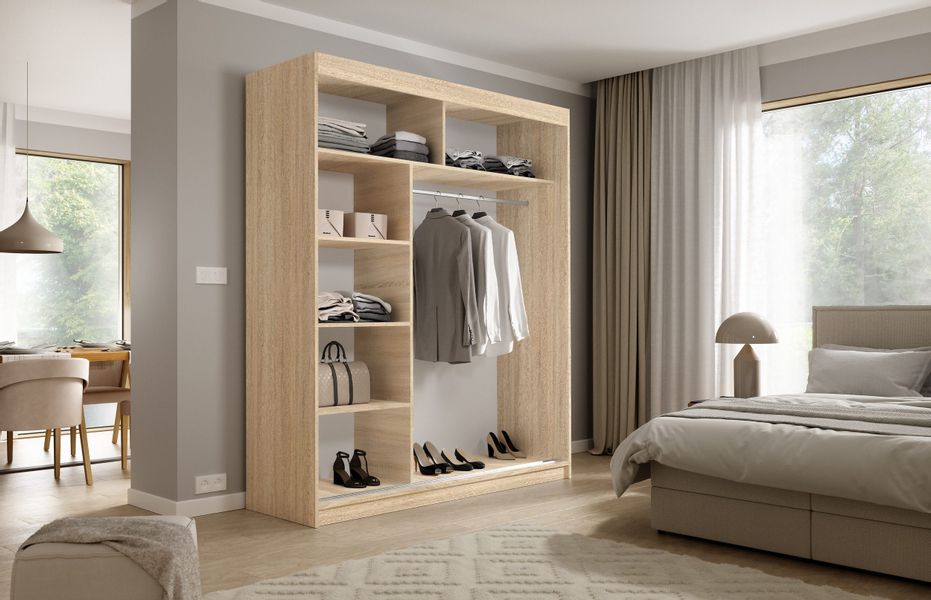 Beautysofa Kleiderschrank KATRINA Breite: 180 cm günstig online kaufen