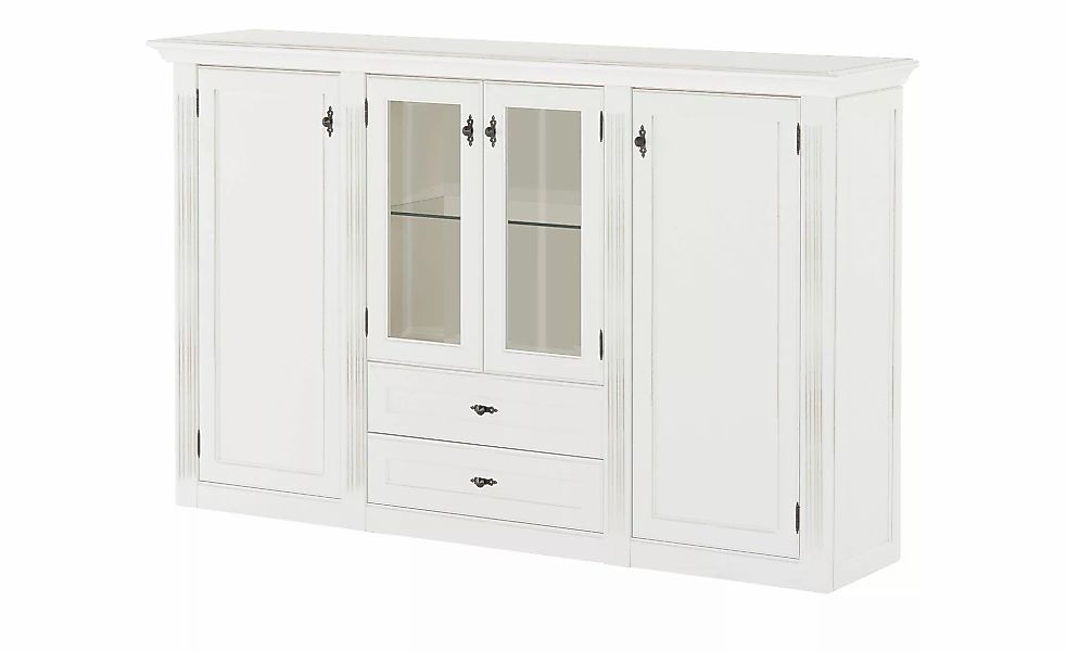 maison bleue Highboard  Petit Chalet ¦ weiß ¦ Maße (cm): B: 192 H: 119 T: 4 günstig online kaufen