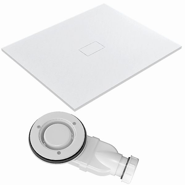 Aquabatos Rechteck Duschwanne 120 x 100 cm Duschwannen-Set SMC Duschtasse B günstig online kaufen