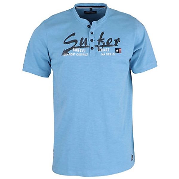 Casa Moda  T-Shirt Knopfleisten T-Shirt für Herren günstig online kaufen