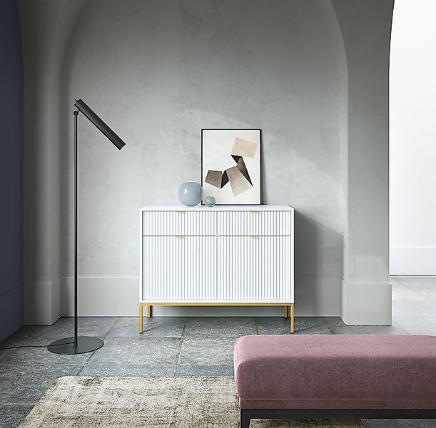Selsey Sideboard VELLORE, 2-türig mit geriffelten günstig online kaufen