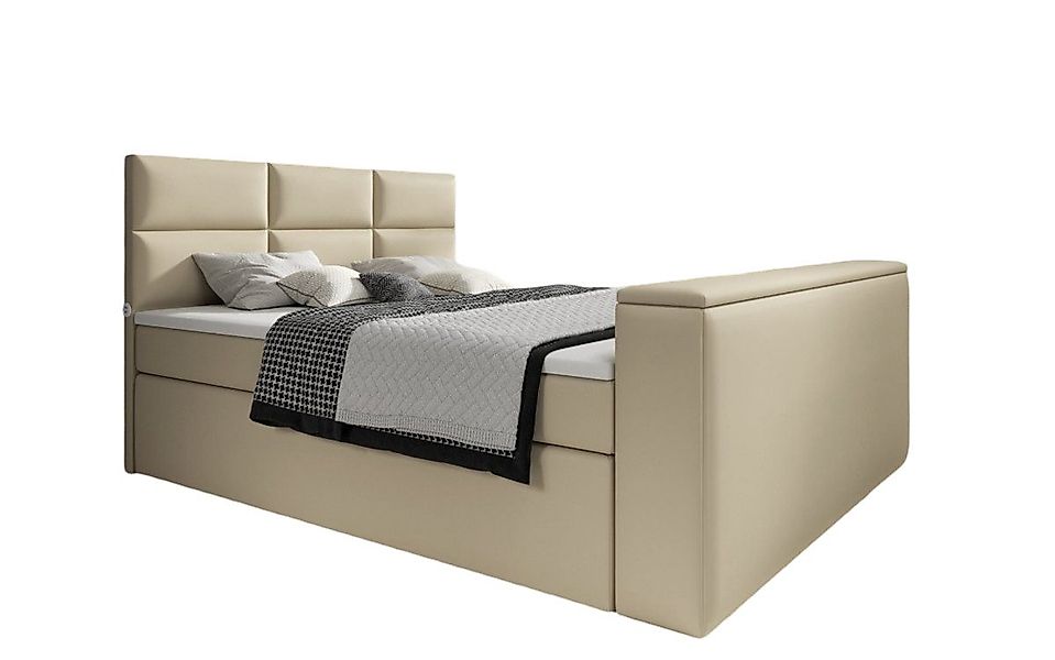 Luxusbetten24 Boxspringbett Carre, mit TV Lift, günstig online kaufen