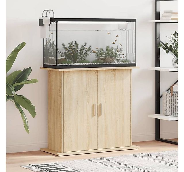 vidaXL Aquariumunterschrank Aquariumständer Sonoma-Eiche 81x36x73 cm Holzwe günstig online kaufen