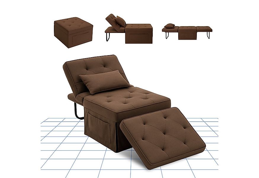 FLEXISPOT Schlafsofa Relaxsessel mit Liegefunktion, Loungesessel, Ottoman, günstig online kaufen