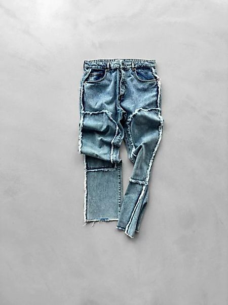 Abluka Bequeme Jeans LOOSE FIT FLARED JEANS BLUE günstig online kaufen