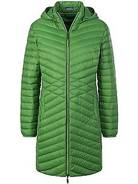 Daunen-Long-Steppjacke Peter Hahn grün günstig online kaufen