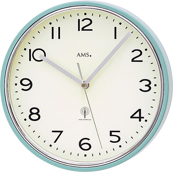 AMS Funkwanduhr F5508 (Quarzuhr,Wohnzimmer,Esszimmer,Küche,Arbeitszimmer,Bü günstig online kaufen