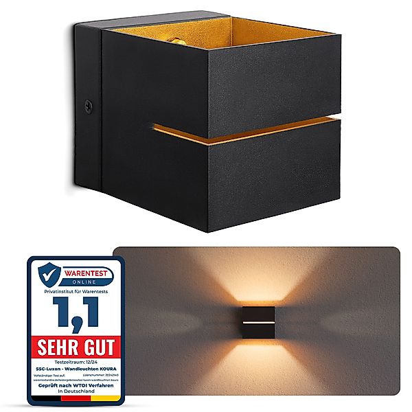 SSC-LUXon LED Wandleuchte Wandleuchte KOURA schwarz günstig online kaufen