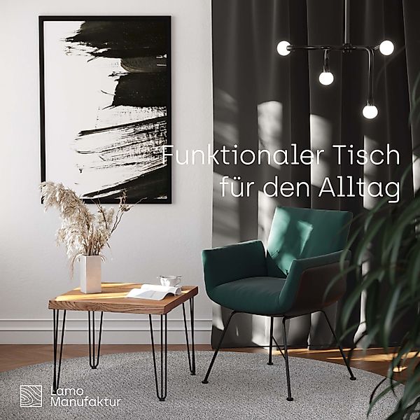 LAMO Manufaktur Baumkantentisch Creative Esstisch Massivholz günstig online kaufen