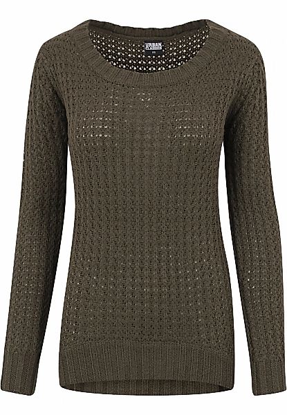 URBAN CLASSICS Rundhalspullover "Urban Classics Damen Ladies Long Wideneck günstig online kaufen