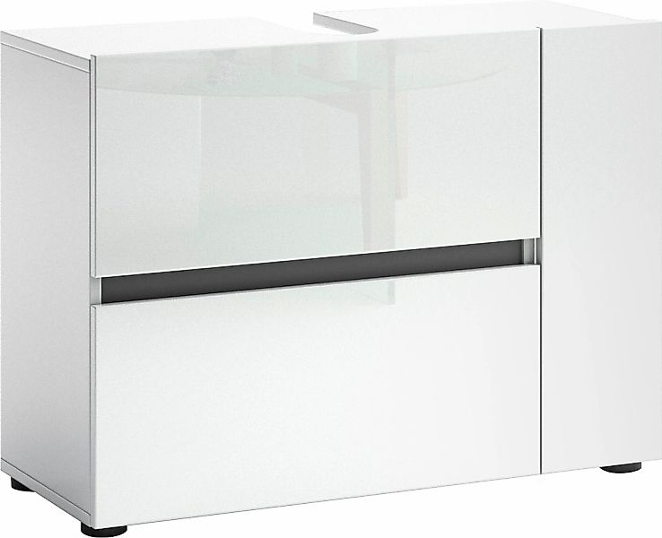 welltime Waschbeckenschrank "MISTER, Bad-Unterschrank, 83 cm breit, 1 Klapp günstig online kaufen