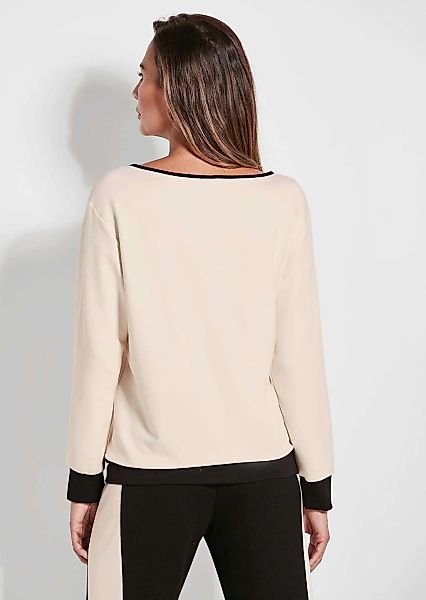 GOLDNER Sweater "Luxuriöses Langarm Viskose-Oberteil", Raffiniertes Dessin günstig online kaufen