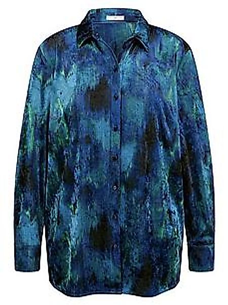 Samt-Hemd Emilia Lay blau günstig online kaufen