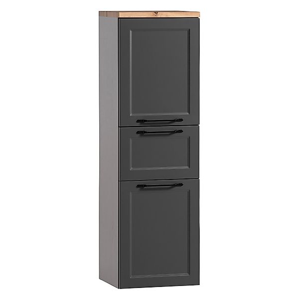 Held Möbel Midischrank Padua 40 cm matt Grau-Graphigraut günstig online kaufen