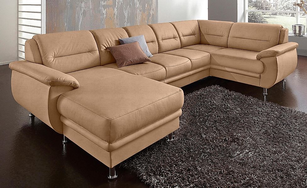 sit&more Wohnlandschaft "Mailand U-Form, B: 312 cm" wahlweise mit Bettfunkt günstig online kaufen