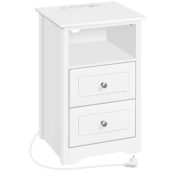 Yaheetech Nachttisch (1-St), Beistelltisch mit Steckdose & USB-Anschlüsse N günstig online kaufen