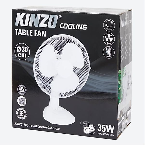 Kinzo Tischturmventilator Tischventilator 30 cm 3 günstig online kaufen