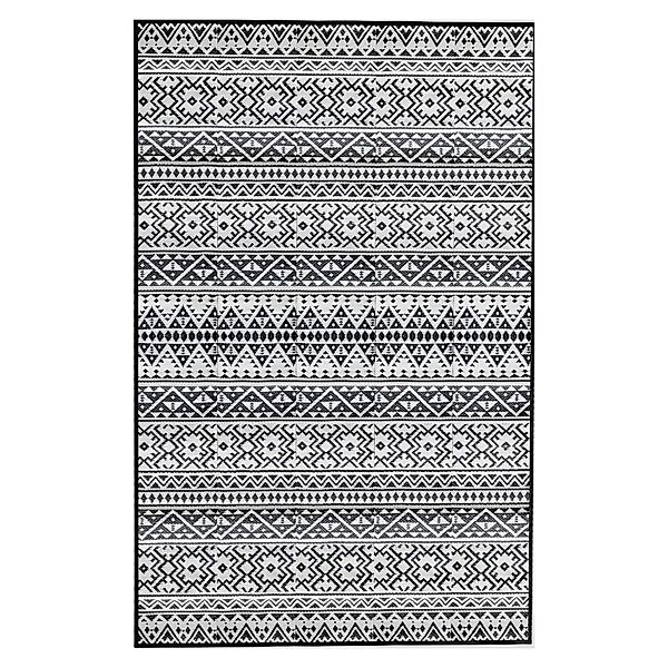 EVOCAMP Outdoor-Teppich 250 x 300 cm Grau-Weiß Wetterfest Picknickdecke Kun günstig online kaufen