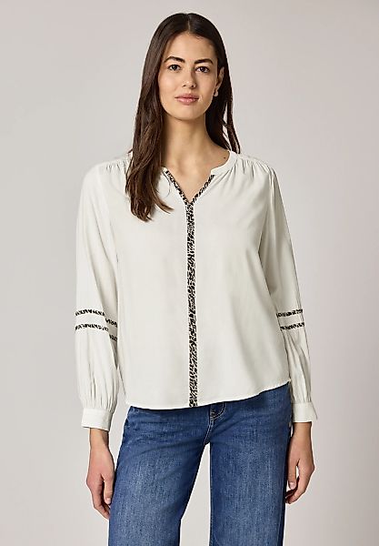 STREET ONE Langarmbluse mit Tape Detail am Ärmel günstig online kaufen