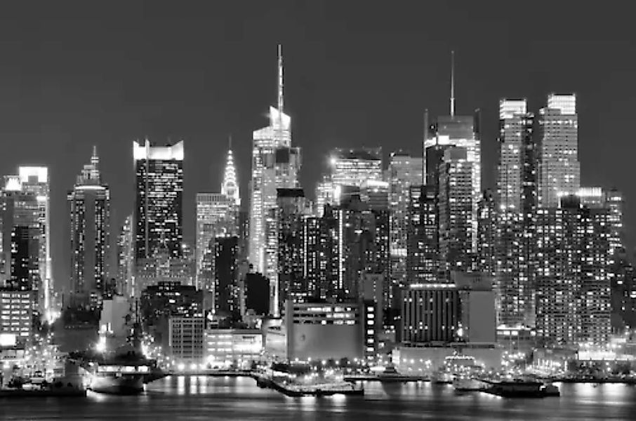 Papermoon Fototapete »New York, City Schwarz & Weiß« günstig online kaufen