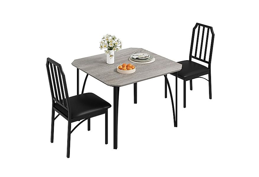 GarveeMore Essgruppe Ktichen Tisch mit 2 Stühlen für Küche & Esszimmer, Kom günstig online kaufen