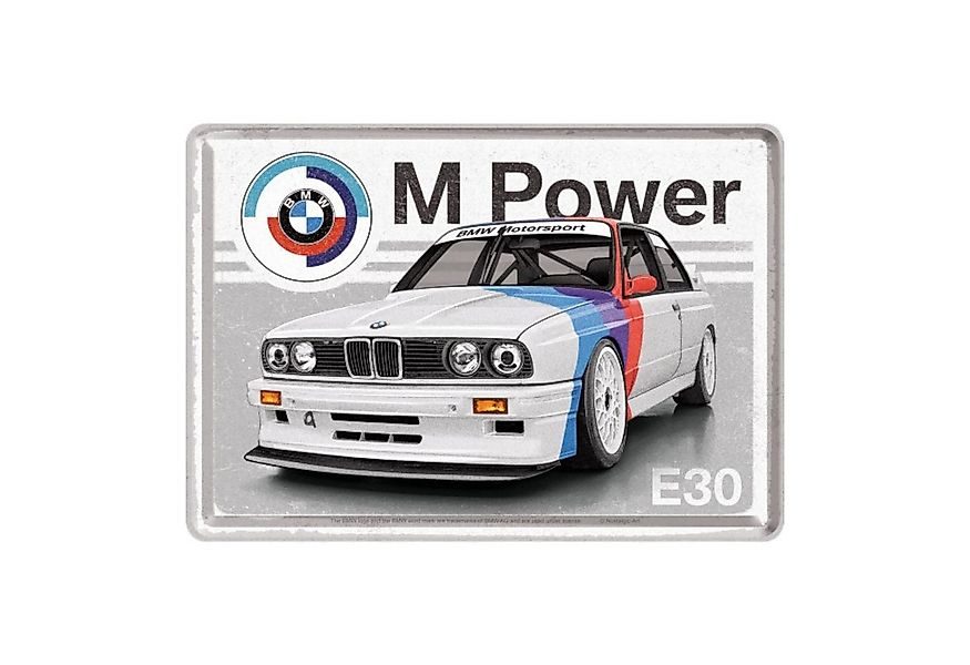 Nostalgic-Art Metallschild Nostalgic-Art - Blechpostkarte - BMW Motorsport günstig online kaufen