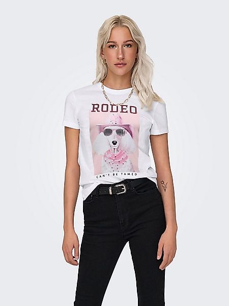 ONLY Kurzarmshirt ONLVIBE LIFE S/S GLASSES TOP BOX JRS Baumwolle, regular f günstig online kaufen