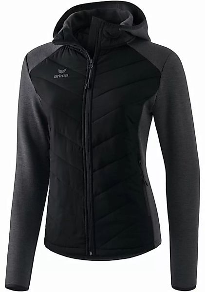 erima Padded Fleece Jacket Women schwarz/grau Größe S günstig online kaufen