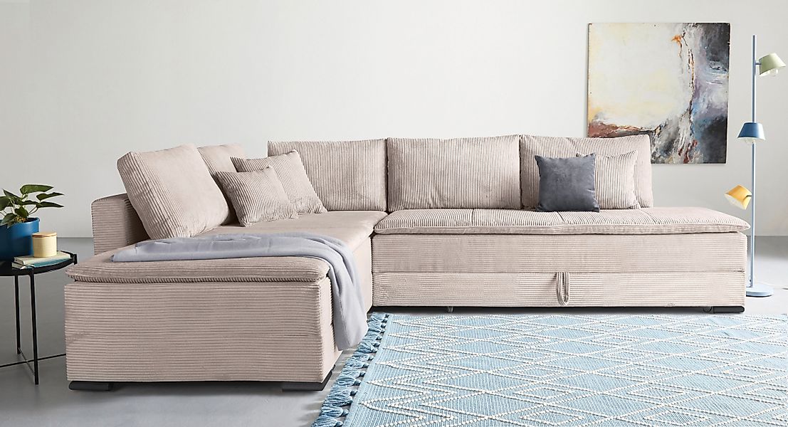 INOSIGN Ecksofa »Night & Day L-Form mit Dauer-Schlaffunktion, Cord-Bezug!«, günstig online kaufen