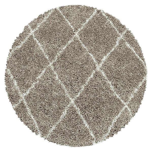 Ayyildiz Teppiche Hochflor-Teppich »ALVOR 3401«, rund, 50 mm Höhe, Shaggy, günstig online kaufen