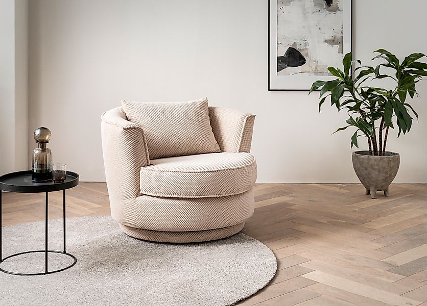 Home affaire Drehsessel »MAISIE, Lese-Sessel, Love Seat,« trendige Stoffe M günstig online kaufen