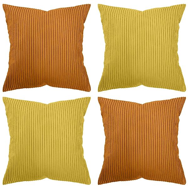 Amilian Kissenhüllen - 4er Set Kissenbezug - Zierkissenbezüge - Kissenbezüg günstig online kaufen
