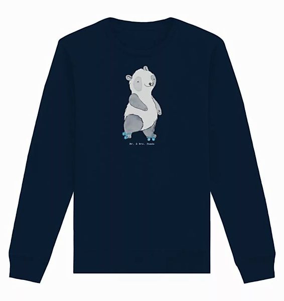 Mr. & Mrs. Panda Longpullover Größe S Panda Inliner fahren - French Navy - günstig online kaufen