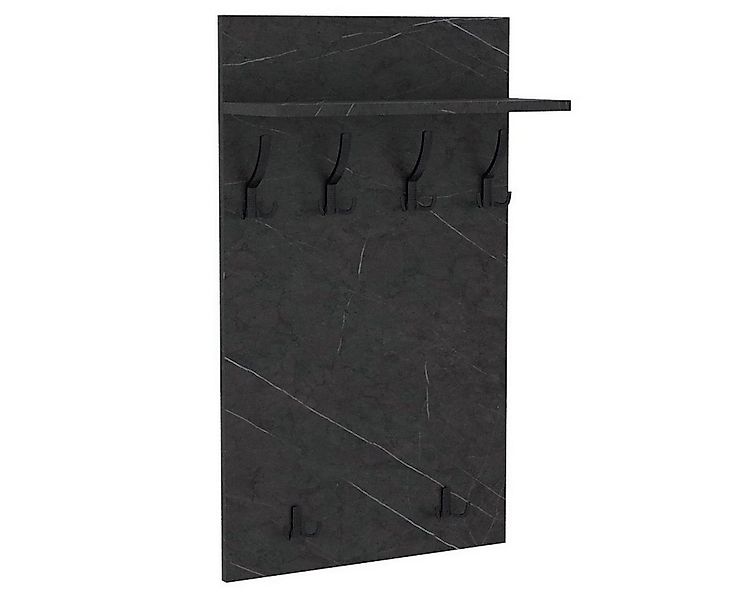 AKKE Garderobenhalter, MAXI Große Garderobe Schwarze Haken 2mm PVC Kantenum günstig online kaufen