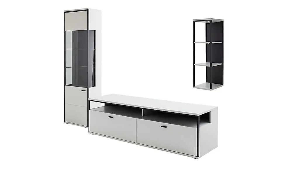Wohnkombination  Orella ¦ weiß ¦ Maße (cm): B: 237 H: 199 T: 51.0 Kommoden günstig online kaufen