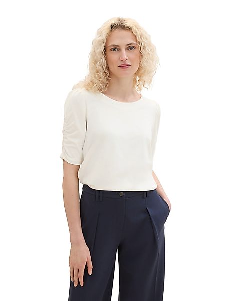 TOM TAILOR T-Shirt mit Raffung an günstig online kaufen