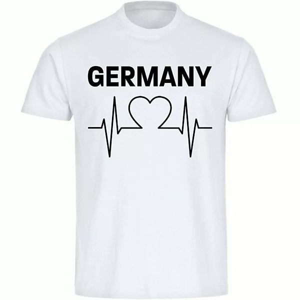 multifanshop T-Shirt Herren Germany - Herzschlag - Männer günstig online kaufen
