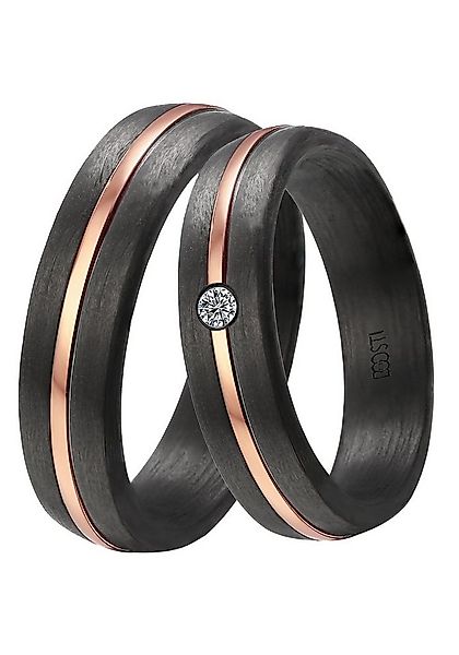 DOOSTI Trauring Schmuck Geschenk CARBON Trauring Ehering Partnerring LIEBE, günstig online kaufen