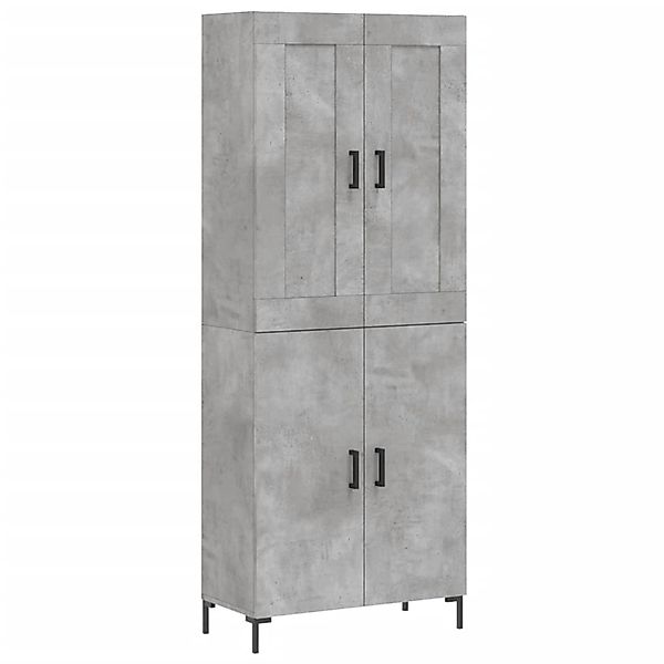 vidaXL Highboard Betongrau 69,5x34x180 cm Holzwerkstoff 3199557 günstig online kaufen