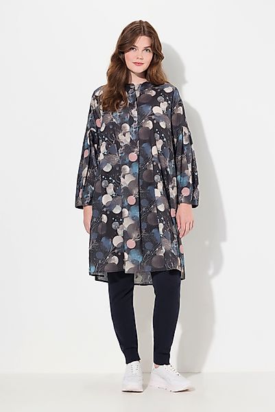 Ulla Popken Tunika Longbluse A-Linie Rundhals günstig online kaufen