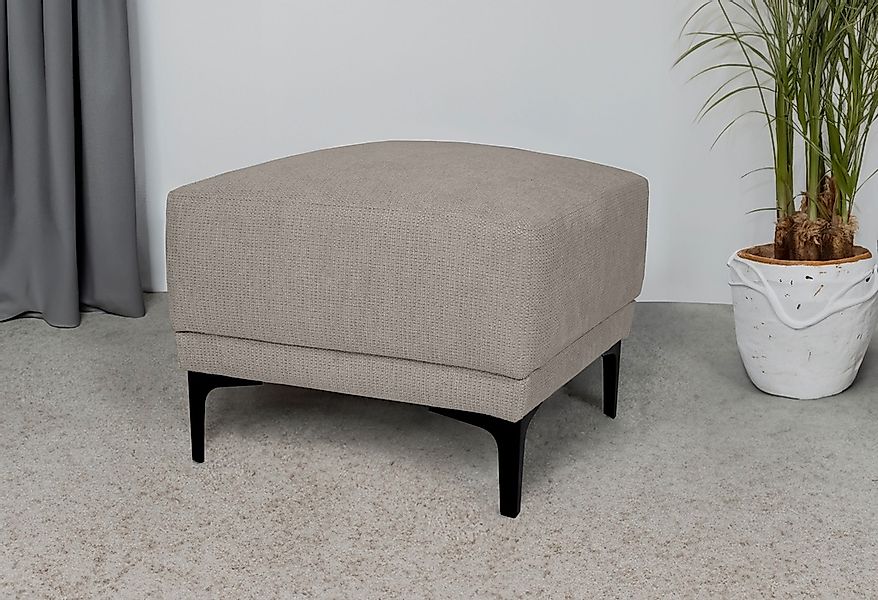 Places of Style Polsterhocker "Xander", Breite 58 cm, Soft-Touch Chenille, günstig online kaufen