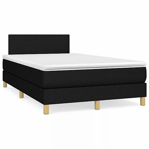 vidaXL Boxspringbett mit Matratze Dunkelgrau 120x200 cm Stoff1388630 günstig online kaufen