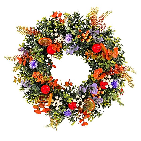 FUROKOY Dekokranz Faux Blume Eukalyptus Kranz,Wandkranz günstig online kaufen